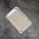 Plato Bandeja Carton Plateado 22x28