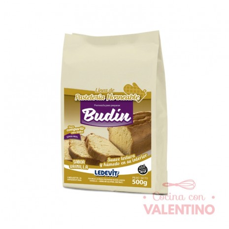 Mix Budin de vainilla Ledevit - 500Grs