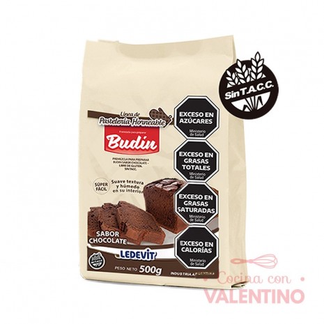 Mix Budin de chocolate Ledevit - 500Grs