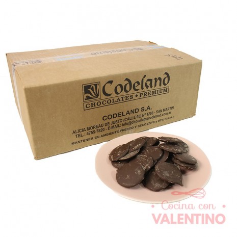 Chocolate Cobertura Top Crem Amargo 80% Codeland - 10 Kg.