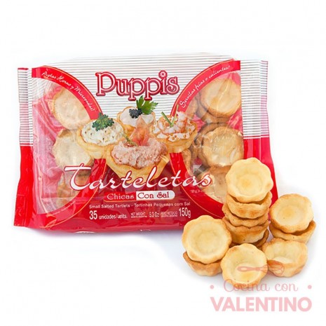 Tarteletas Saladas Ch "Puppis" Bandeja 35u - 150 Grs