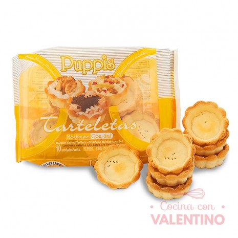 Tarteletas Saladas Med. "Puppis" Bandeja 10 U