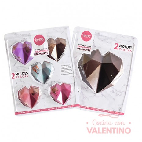 Set Placas Parpen Corazones Diamantes SPCD