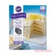 Set 4 Moldes Wilton Torta Cuadrada Easy Layers - 15 Cm
