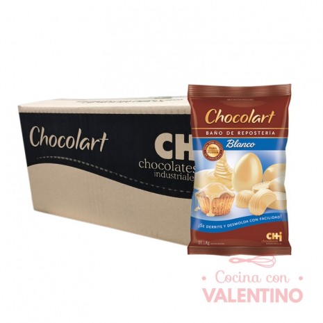 Baño de Moldeo Chocolart Blanco - 1Kg - Pack 4 Un