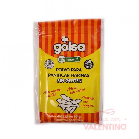 Polvo p/ Panificar sin Gluten Golsa - 50Grs