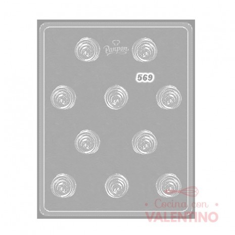 Placa Bombon Circular Alto x12 Parpen P569
