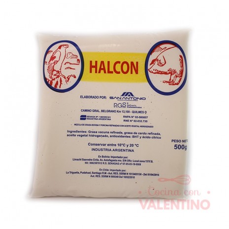 Grasa Cerdo Halcon - 500 Grs