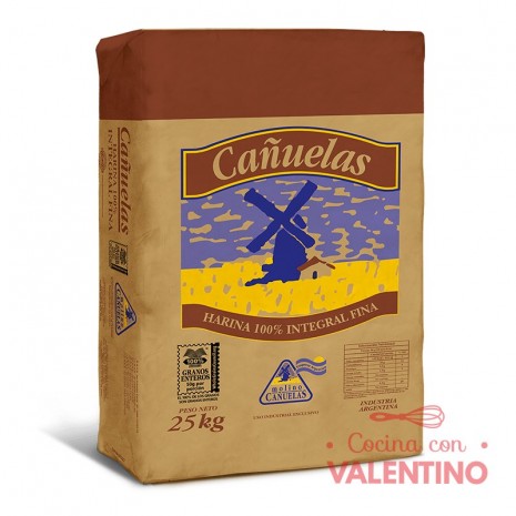 Harina 100% Integral Fina Cañuelas - 25 Kg