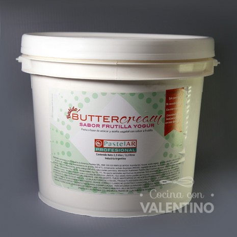 Buttercream Sabor Frutilla Pastelar - 2.5Kg