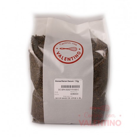 Granas Marron Oscuro - 1 Kg