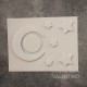 Placa Plastichok Luna y estrellas 934A