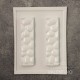 Placa Plastichok Dos Barras con Relieve 1775A