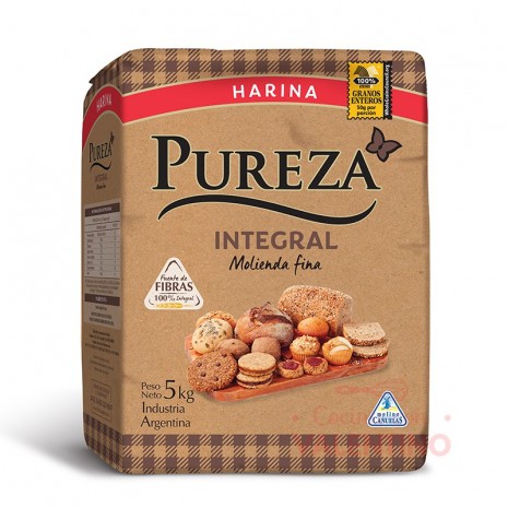 Harina 100% Integral Fina Pureza - 5 Kg