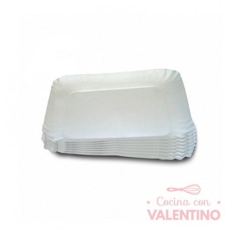 Plato Bandeja Carton Gris N°3 21x18 - 1 Un