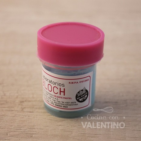 Colorante Pasta Bloch Celeste Pastel - 15 Grs