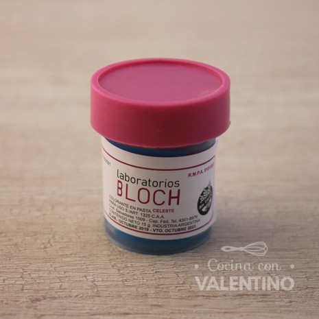 Colorante Pasta Bloch Celeste - 15 Grs