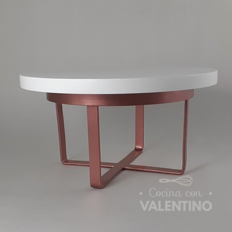 Alzada Praga Rose Gold Plato Blanco - 24x10