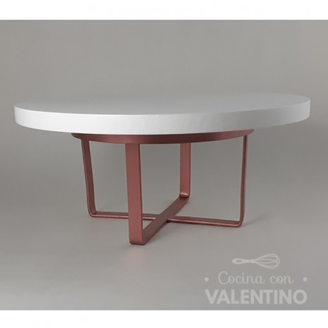 Alzada Praga Rose Gold Plato Blanco - 28x10