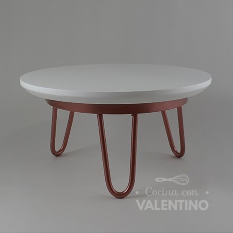 Alzada Estambul Chica Rose Gold Plato Blanco - 28x11cm