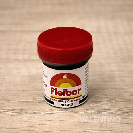 Colorante Pasta Fleibor Negro - 15 Grs