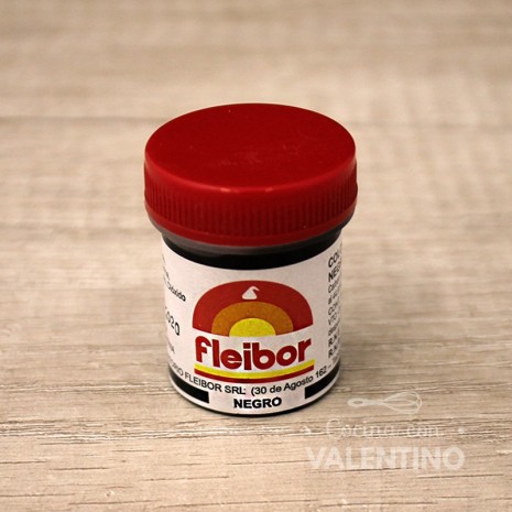 Colorante en Pasta Fleibor Negro - 15Grs