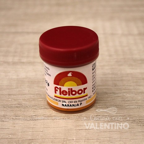 Colorante en Pasta Fleibor Naranja P - 15Grs