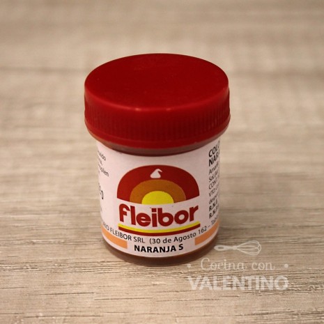 Colorante en Pasta Fleibor Naranja S - 15Grs