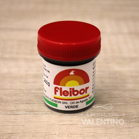 Colorante Pasta Fleibor Verde - 15 Grs