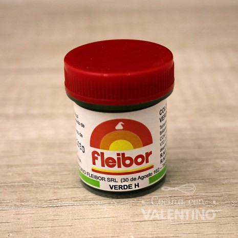 Colorante Pasta Fleibor Verde H - 15 Grs