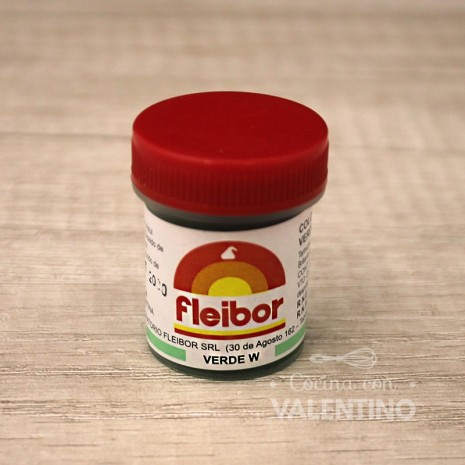Colorante Pasta Fleibor Verde W - 15 Grs