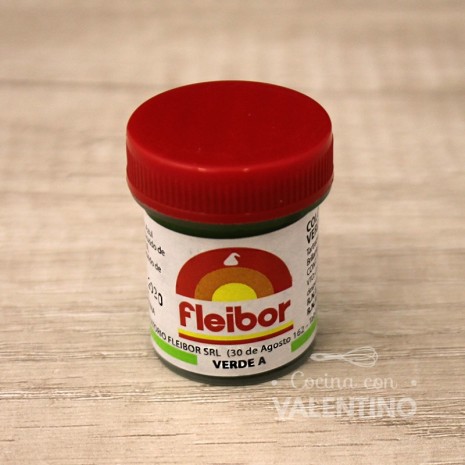 Colorante Pasta Fleibor Verde A - 15 Grs