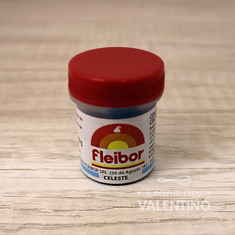 Colorante Pasta Fleibor Celeste - 15 Grs