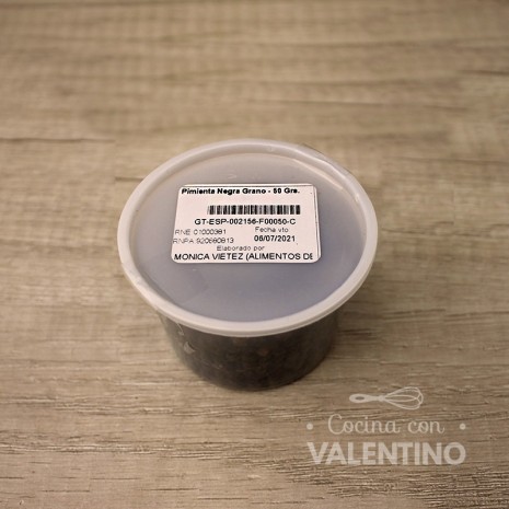 Pimienta Negra Grano - 50 Grs