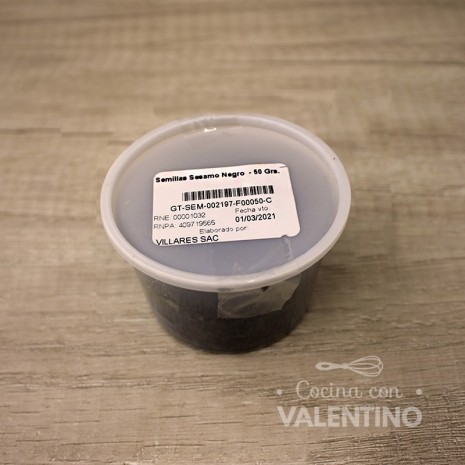 Semillas Sesamo Negro - 50 Grs
