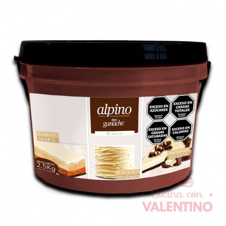 Ganache Alpino Blanco - 2.5 Kg