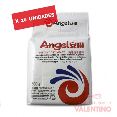 Levadura Seca Angel - 500 Grs - Pack 20 Un