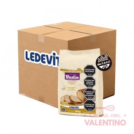 Mix Budin Ledevit Vainilla - 500 Grs - Pack 12 Un