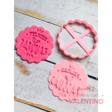Cortante Blonda Felices Pascuas 9cm Cookie Kutter