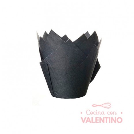 Tulipa Moldpack Negro - Pack 50 Un.