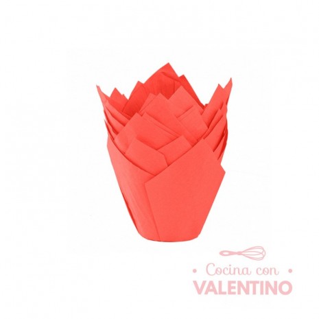Tulipa Moldpack Rojo - Pack 50 Un.