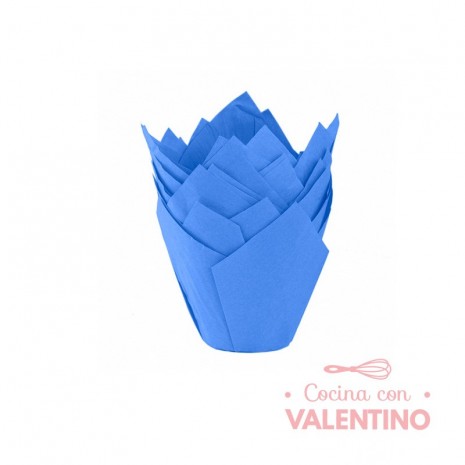 Tulipa Moldpack Azul - Pack 50 Un.