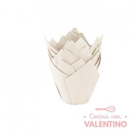 Tulipa Moldpack Blanco - Pack 50 Un.