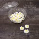 Adorno Azucar Flor Primavera Blanco -25u