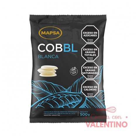 Chocolate Cobertura Mapsa COBBL Blanco - 500 Grs