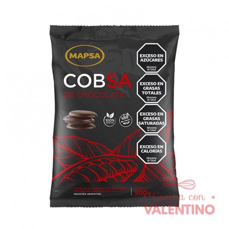 Chocolate Cobertura Mapsa Boton Cobsa Semiamargo - 500Grs