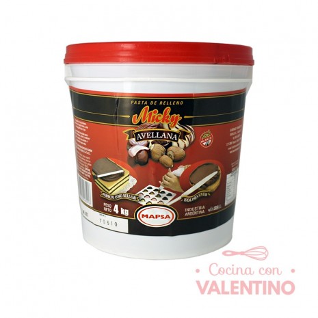 Pasta Relleno Micky Avellana - 4Kg