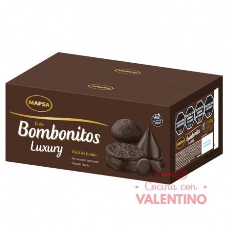 Baño de Reposteria Bombonito Luxury Semiamargo - 1 Kg - Pack 3 Un