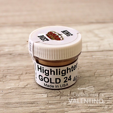 Colorante Polvo King Dust Highlighter Gold 24K - 4 Grs