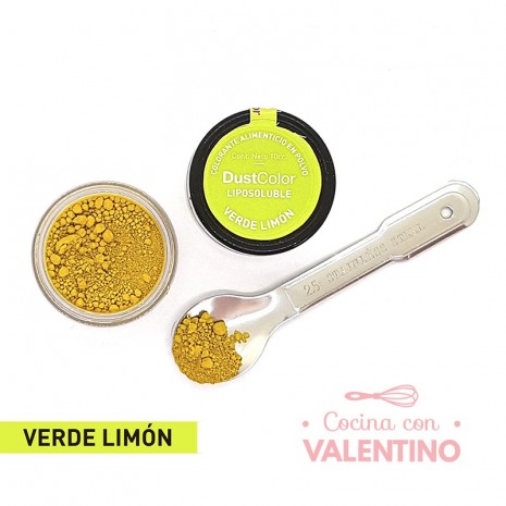 Colorante En Polvo Dust Color Liposoluble Verde Limon - 8Grs